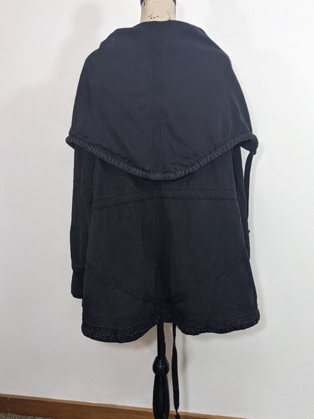 Free People We The Free Surplus Future Parka Jacket Black Size XL - Picture 9 of 16